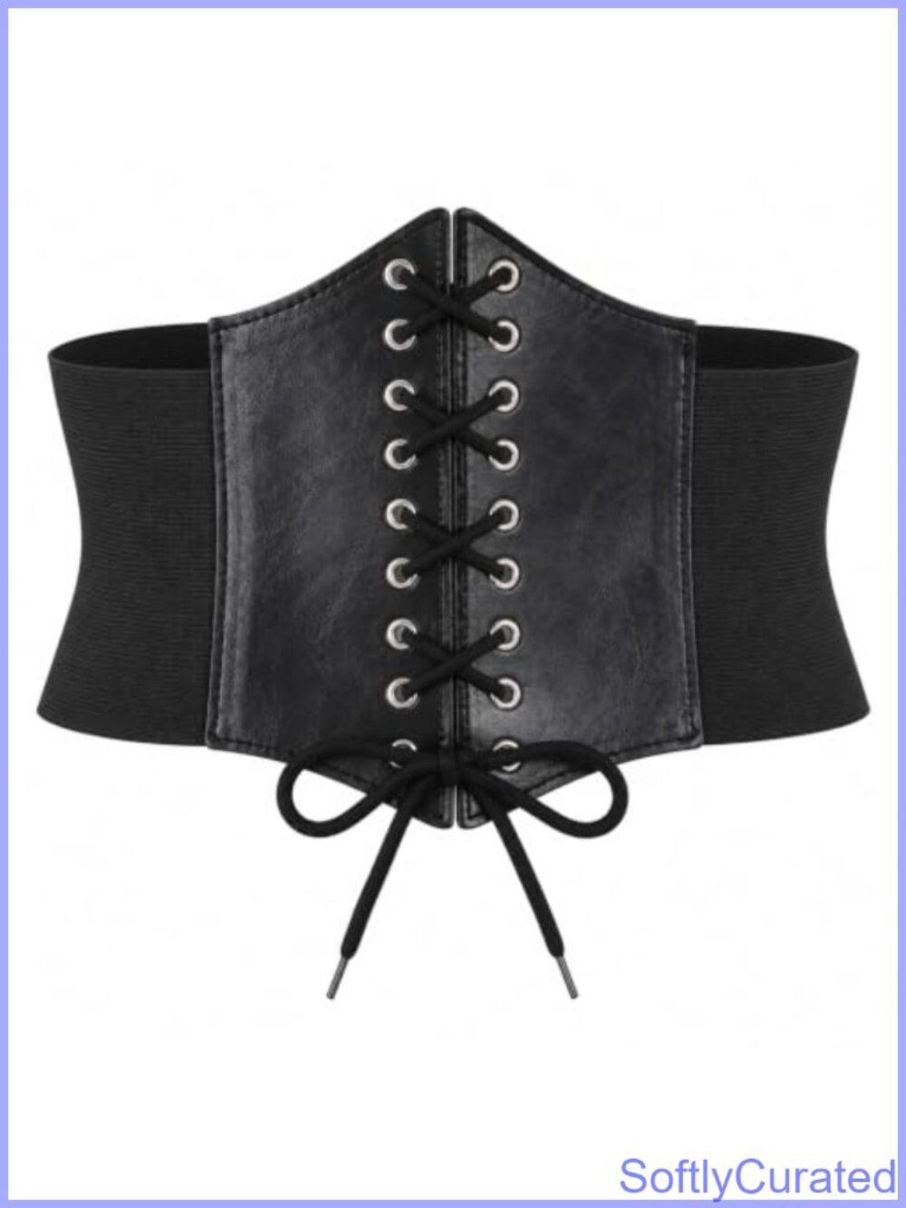 Lace Up Corset Waist Belt Victorian Costume Accessory Wide Statement Belt